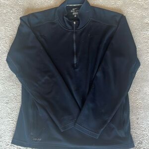 Nike Dri-Fit 3/4 Zip Pullover Shirt Top Men’s XL Navy Blue